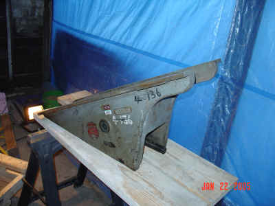 Fay and Egan 316 Jointer infeed sled.