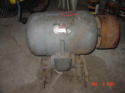 7.5 hp Westinghouse motor that came with jointer.